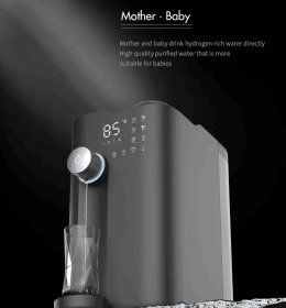 Electric Smart Hydrogen-Rich Reverse Osmosis Desk-Top Water Purifier-Ideal for Home and Commercial Use. Carbon Gray RO Filter