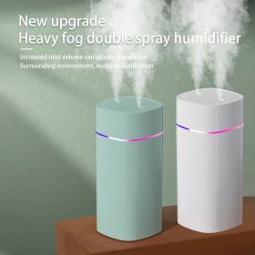 Portable Mist Humidifier; 600ml Small Desk Cool Mini Humidifier With Colorful Night Light; USB Personal Desktop Humidifiers For Office Bedroom; T