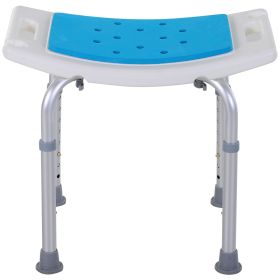 Adjustable Bath Stool, 6-Level, Non-Slip, Shower Chair with Hole, for Pregnant, Elderly, Injured