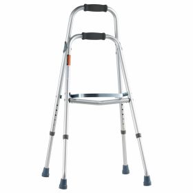 Folding Hemi Walker, One Arm Folding Walker for Seniors with 6-Level Adjustable Height