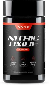 Nitric Oxide Supplement with L-Arginine to Support Energy, Quick Recovery, Heart Health, Muscle Growth & Circulation, 90 Vegetarian Capsules