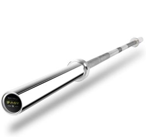 Barbell Bar for 2" Olympic Plates, Home Gym Weightlifting Bar Solid Chrome Weight Bar Fitness Training Curl Barbell 7.2Ft