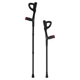 Forearm Crutches for Adults, Folding Walking Forearm Crutches with 10-Level Adjustable Height