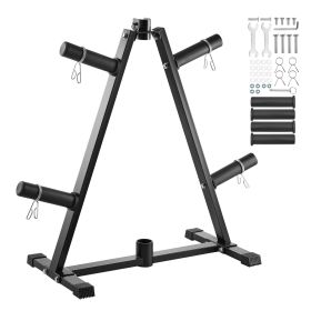Weight Plate Rack, A Frame Weight Plate Tree for 2-Inch Weight Plates, Standard Weight Plate Tree, 300 lbs Load Capacity Weight Storage Holder
