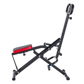 Squat Machine, Deep Squat Rowing Machine for Home, Easy Setup & Foldable Exercise Equipment