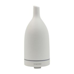 YUEMI Pure Essence Essential Oil Diffuser Ultrasonic Aromatherapy Diffuser 160ml Ceramic Stone Aroma Diffuser with 7 Colors LED Night Light 4 Tim