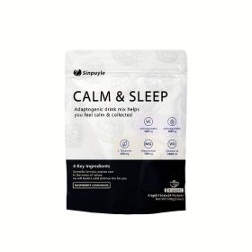 Calm & Sleep Adaptogenic Drink Mix - Raspberry Lemonade, 0 Sugars - L-Theanine, Ashwagandha & Magnesium For Relaxation & Rest, 24 Packets (Option: 1)