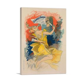 Affiche Pour Le Journal - Le Courrier Francais (Type: Standard Framed Canvas Print, size: 16" x 12" / 42cm x 30cm (approx))